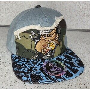 Top Level Adjustable Snapback Hat Bear Money Graphitti Graphic Hustle Savage New